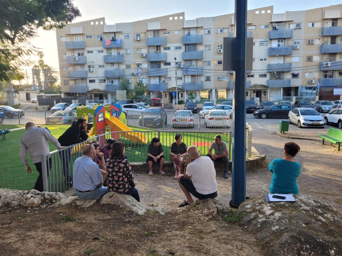 כנס דיירים במתחם חטיבת יפתח